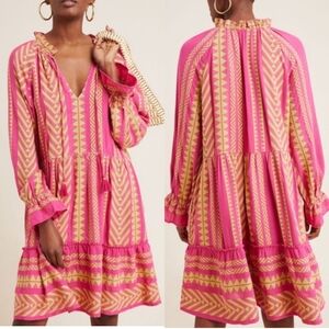 Anthropologie | Maeve | Dominique Pink Tunic Dress